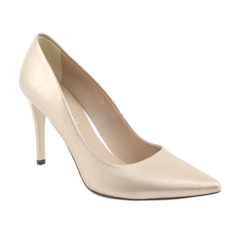 Escarpins Kaniowski K-100 dorés d'or 1 Escarpins Kaniowski K-100 dorés d'or 1