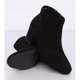 Bottines noires à talons YQ216P Noir 1