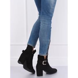 Noir YL53 Bottines noires à talons le noir 1