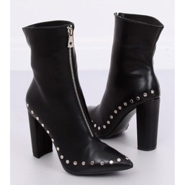 Bottines à talons noires NS062P Noir le noir 1