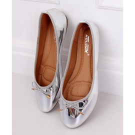 Ballerines métallisées argent 9988-139 Argent gris 1