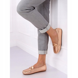 Mocassins femme champagne L7189A Champagne rose 1