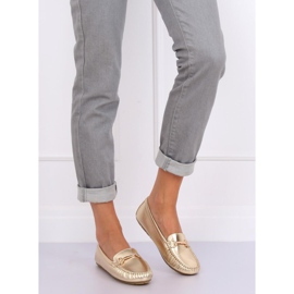 Mocassins or pour femmes L7189A Or d'or 1