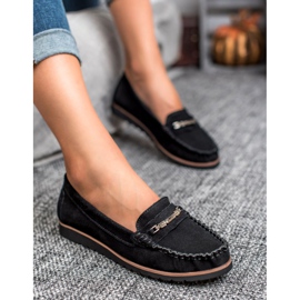 Filippo Mocassins en cuir confortables le noir 2