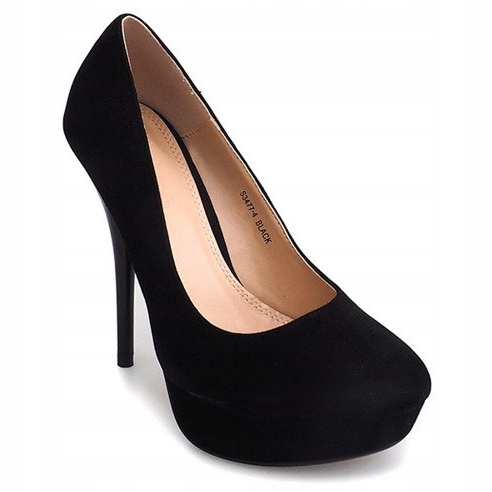 Talons En Daim Sur La Plateforme S3477-4 Noir le noir 2