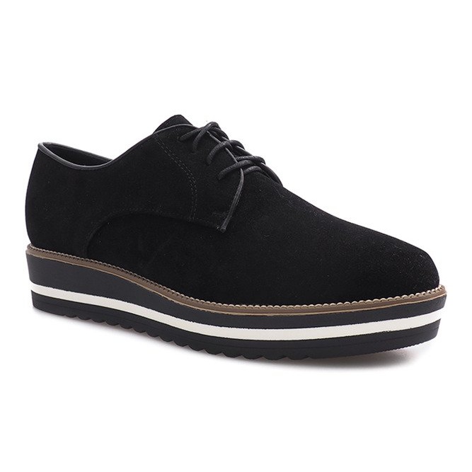 Chaussures à lacets noires Paulette 1