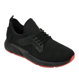 Chaussures de sport noires à lacets WB800 1