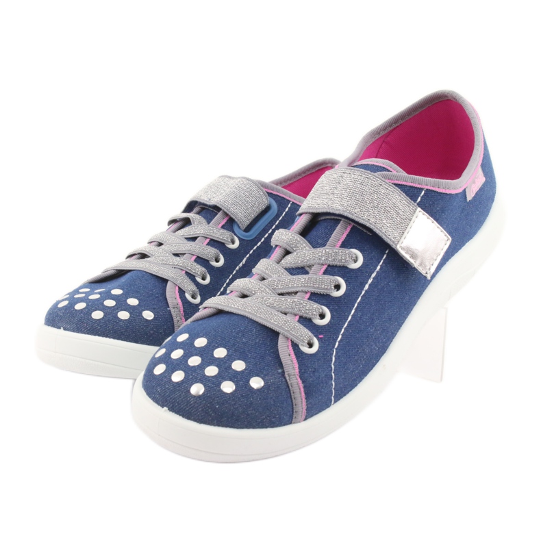 Chaussures pour enfants Befado 251Q109 bleu rose gris 3