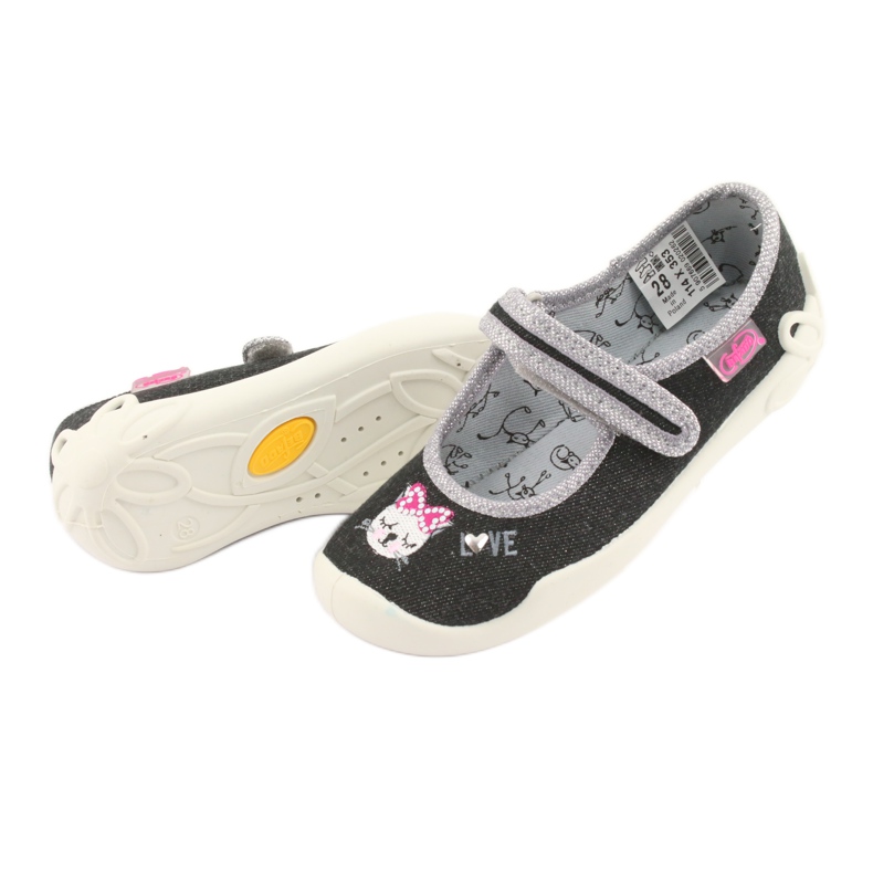 Chaussures enfant Befado 114X353 noir gris 4