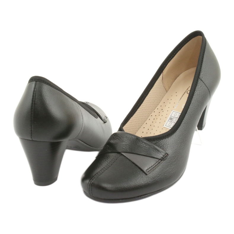 Gregors Pumps en cuir féminin 570 noir 4