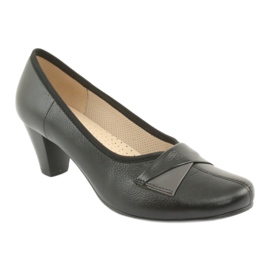 Gregors Pumps en cuir féminin 570 noir le noir 1