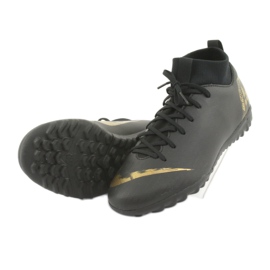 Nike Mercurial SuperflyX 6 Academy Gs Tf Jr AH7344-077 chaussures de football noir 4