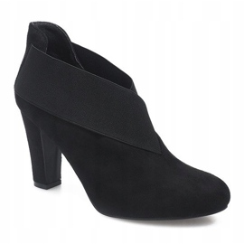 Bottines En Daim Sur Un Poteau 7-206 Noir 2