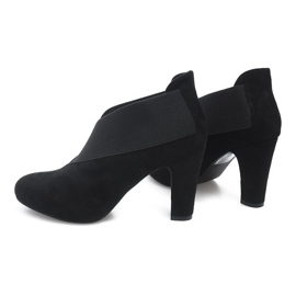 Bottines En Daim Sur Un Poteau 7-206 Noir le noir 1