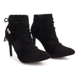 Bottes À Talons Hauts En Daim LL9220-1 Noir le noir 1