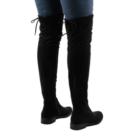 Bottines femme en daim 8926 le noir 3