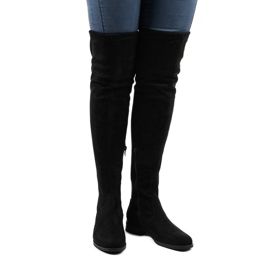 Bottines femme en daim 8926 le noir 2