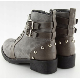 Gris Bottines à lacets L3382 Gris 3