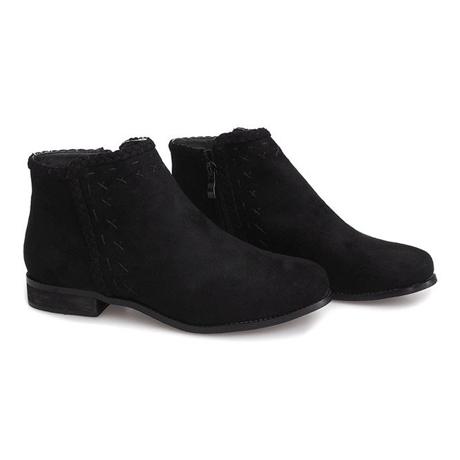 Bottines Daim Jodhpur 100-602 Noir le noir 1