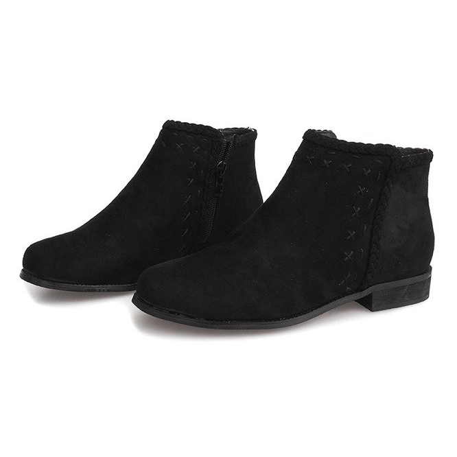 Bottines Daim Jodhpur 100-602 Noir le noir 2