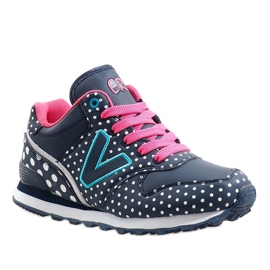 Chaussures de sport bleu marine B1573-3 gris 1 Chaussures de sport bleu marine B1573-3 gris 1