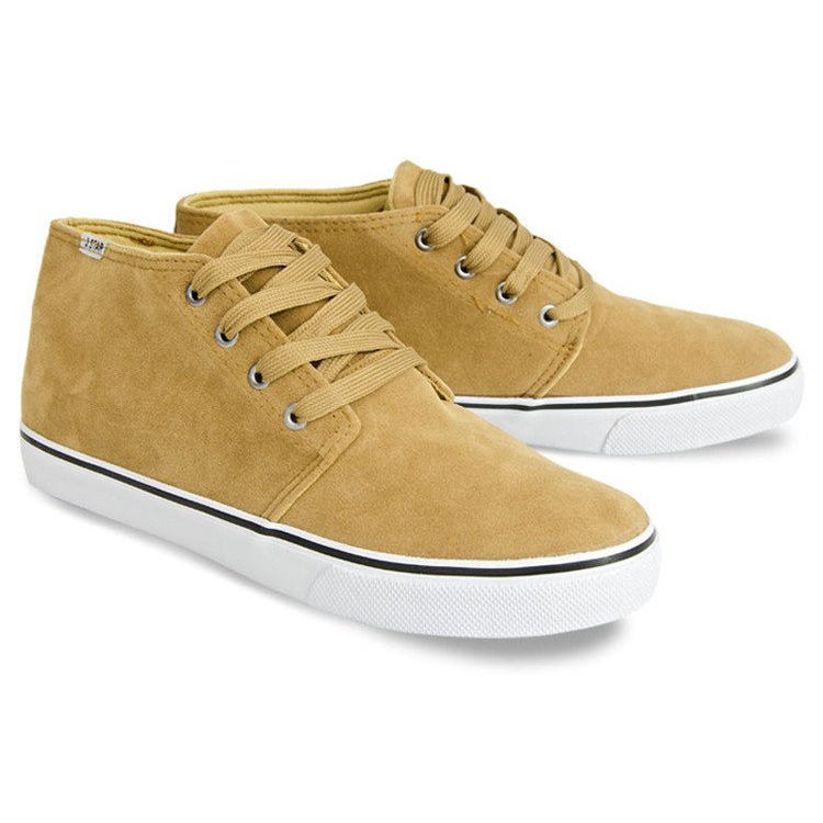 Baskets montantes en daim camel Y009 brun 2