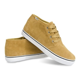Baskets montantes en daim camel Y009 brun 4
