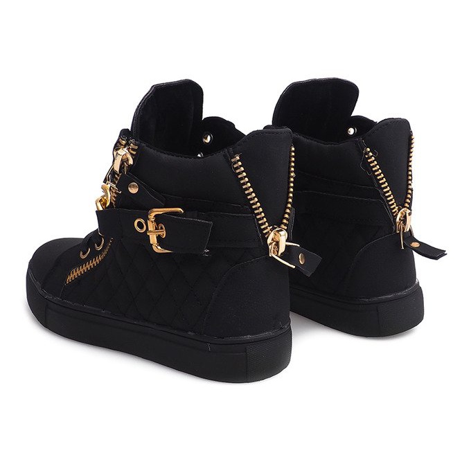 Baskets Montantes Matelassées R-35 Noir le noir 2 Baskets Montantes Matelassées R-35 Noir le noir 2