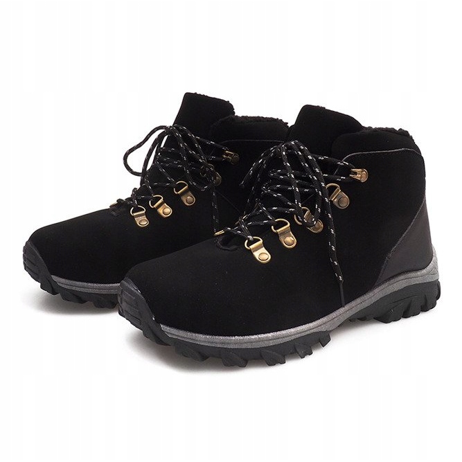 Bottes de neige chaudes 83B Noir 1