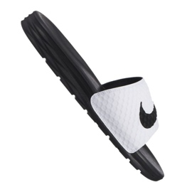 Nike Benassi Solarsoft Slide 705474-100 blanche le noir 1