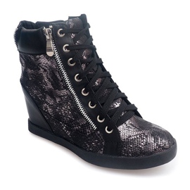 Baskets Avec Dentelle 83001 Noir le noir 1