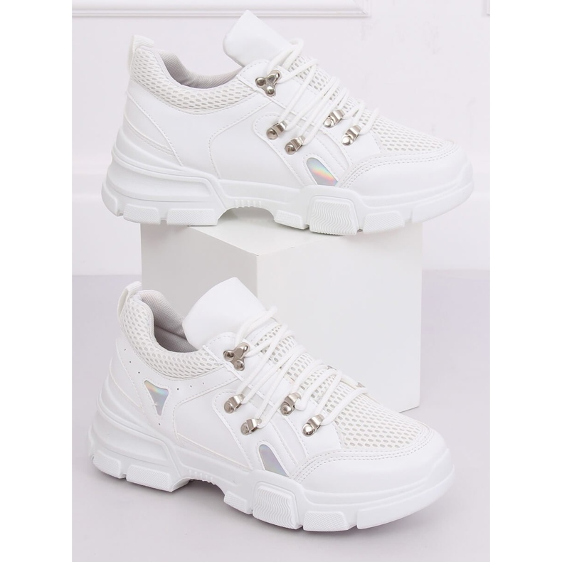 Blanc CB19080 Chaussures de sport blanches 1 Blanc CB19080 Chaussures de sport blanches 1