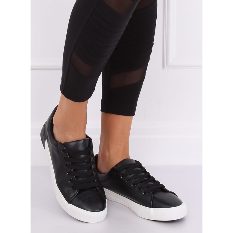 Baskets femme noires A88-29 Noir le noir 1