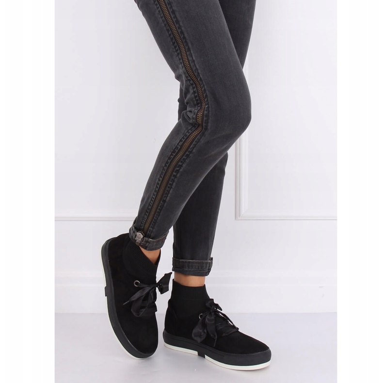 Noir CH-95 Baskets montantes noires le noir 1 Noir CH-95 Baskets montantes noires le noir 1