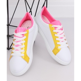 Baskets femme W-3116 Jaune blanche multicolore 3