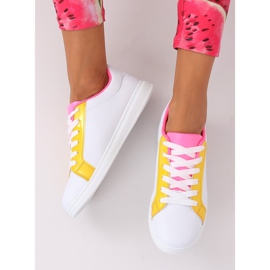 Baskets femme W-3116 Jaune blanche multicolore 2