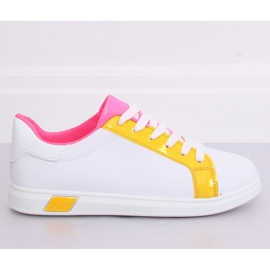 Baskets femme W-3116 Jaune blanche multicolore 4