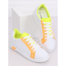 Baskets femme W-3116 Orange blanche jaune 3