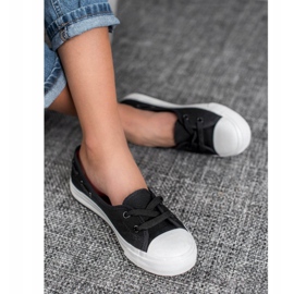 J. Star Baskets basses élégantes le noir 2