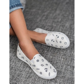Chaussons de marin VICES blanc 1