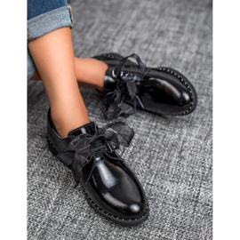 Filippo Chaussures noires laquées le noir 1