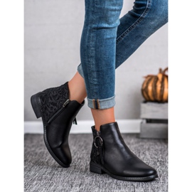 Filippo Bottes élégantes avec une fermeture éclair noir 1