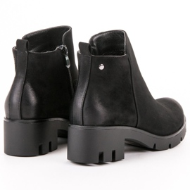Bottes confortables à talons hauts VINCEZA noir 1