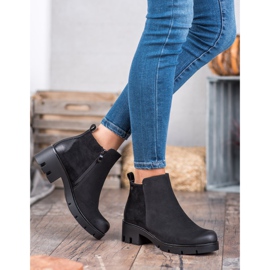 Bottes confortables à talons hauts VINCEZA noir 2