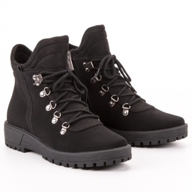 Vinceza Trappeurs élégants le noir 1 Vinceza Trappeurs élégants le noir 1