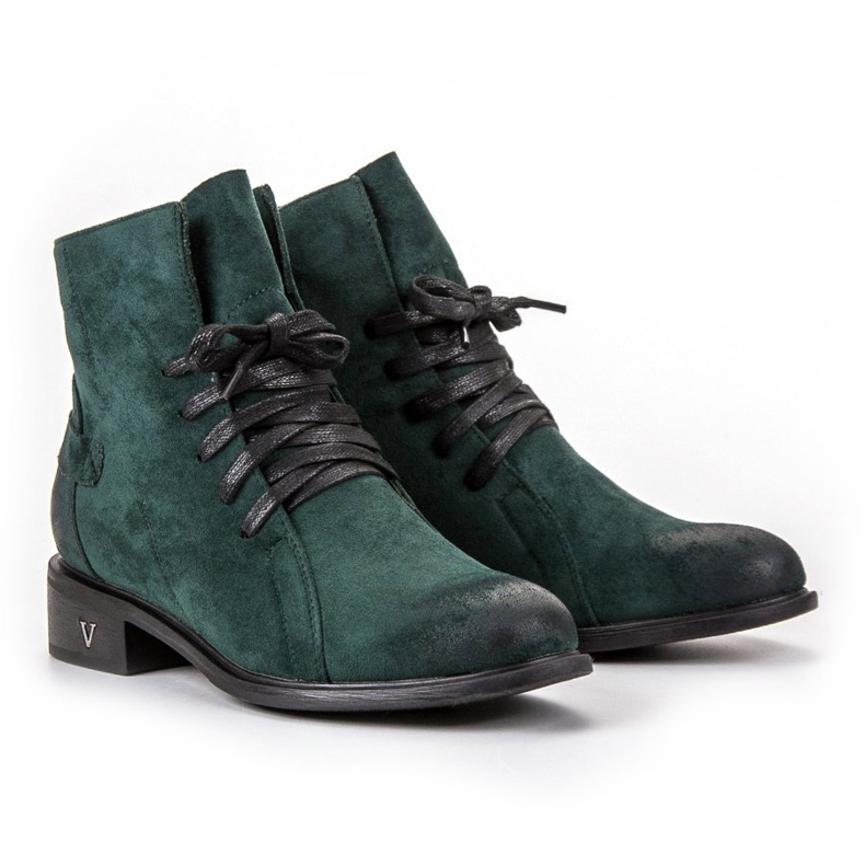 Vinceza Boots femme vert foncé 1
