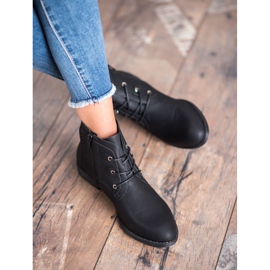 Groto Gogo Bottines noires ajourées le noir 4