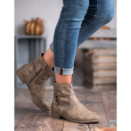 Groto Gogo Boots femme ajourées multicolore vert 3