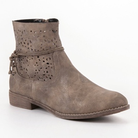 Groto Gogo Boots femme ajourées multicolore vert 5