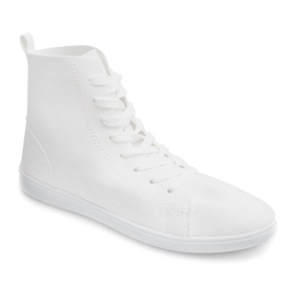 Baskets Hautes Tissu 351 Blanc 1